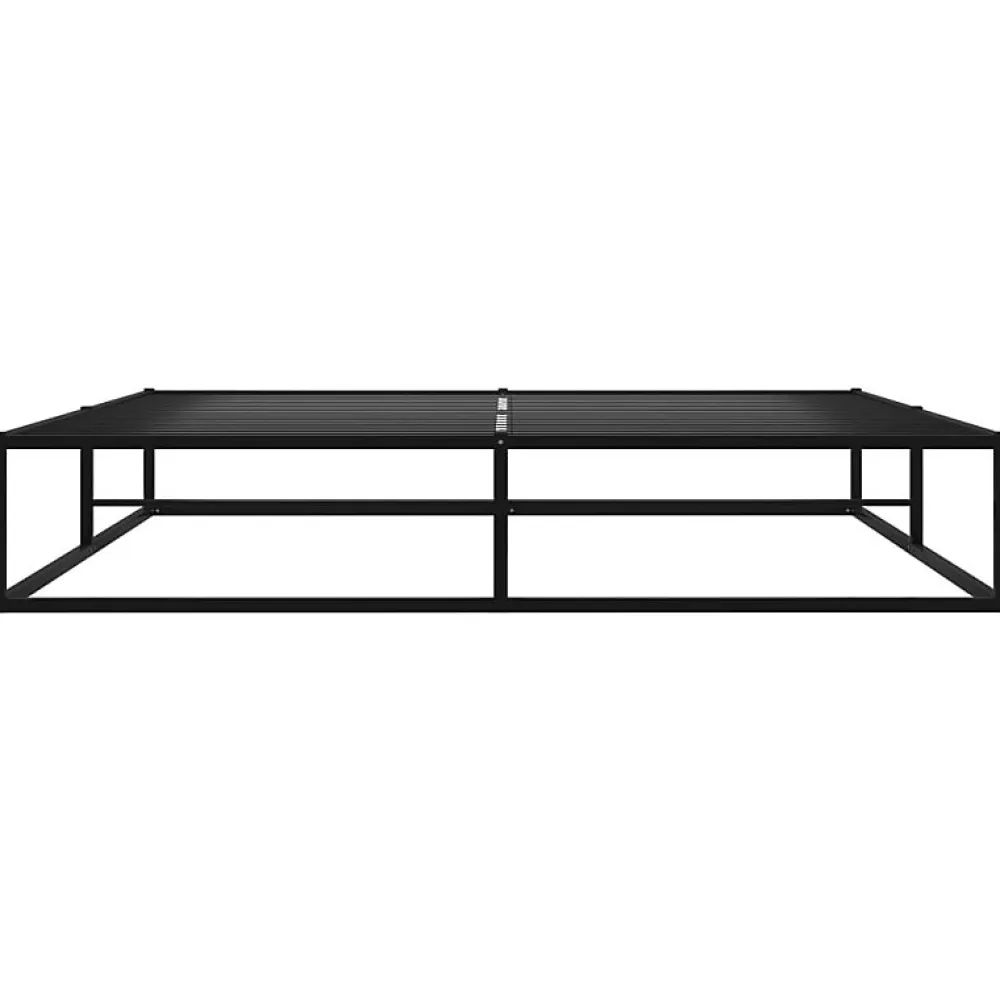 Cadre de lit sans matelas noir métal 160x200 cm>Vidaxl Hot