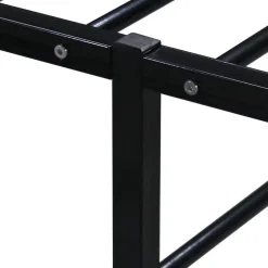 Cadre de lit sans matelas noir métal 160x200 cm><noscript><img width=