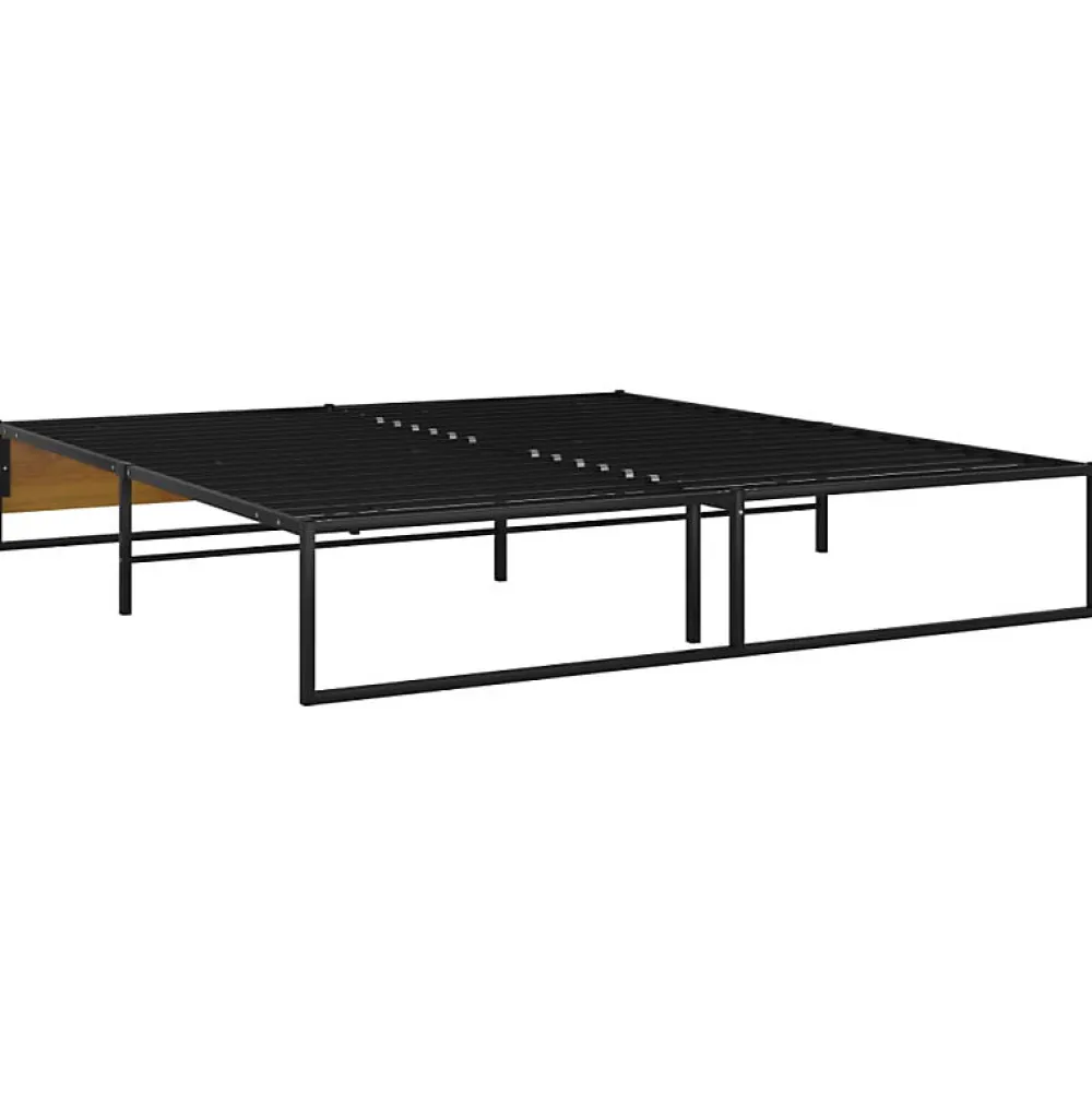 Cadre de lit sans matelas noir métal 160x200 cm>Vidaxl Online