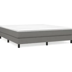 Vidaxl Cadre de lit sans matelas gris foncé 160x200 cm tissu* Sommier
