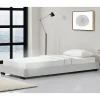 Corium Cadre de Lit Simple Masari Rembourré avec Similicuir Blanc 200 x 90 cm* Lit Simple