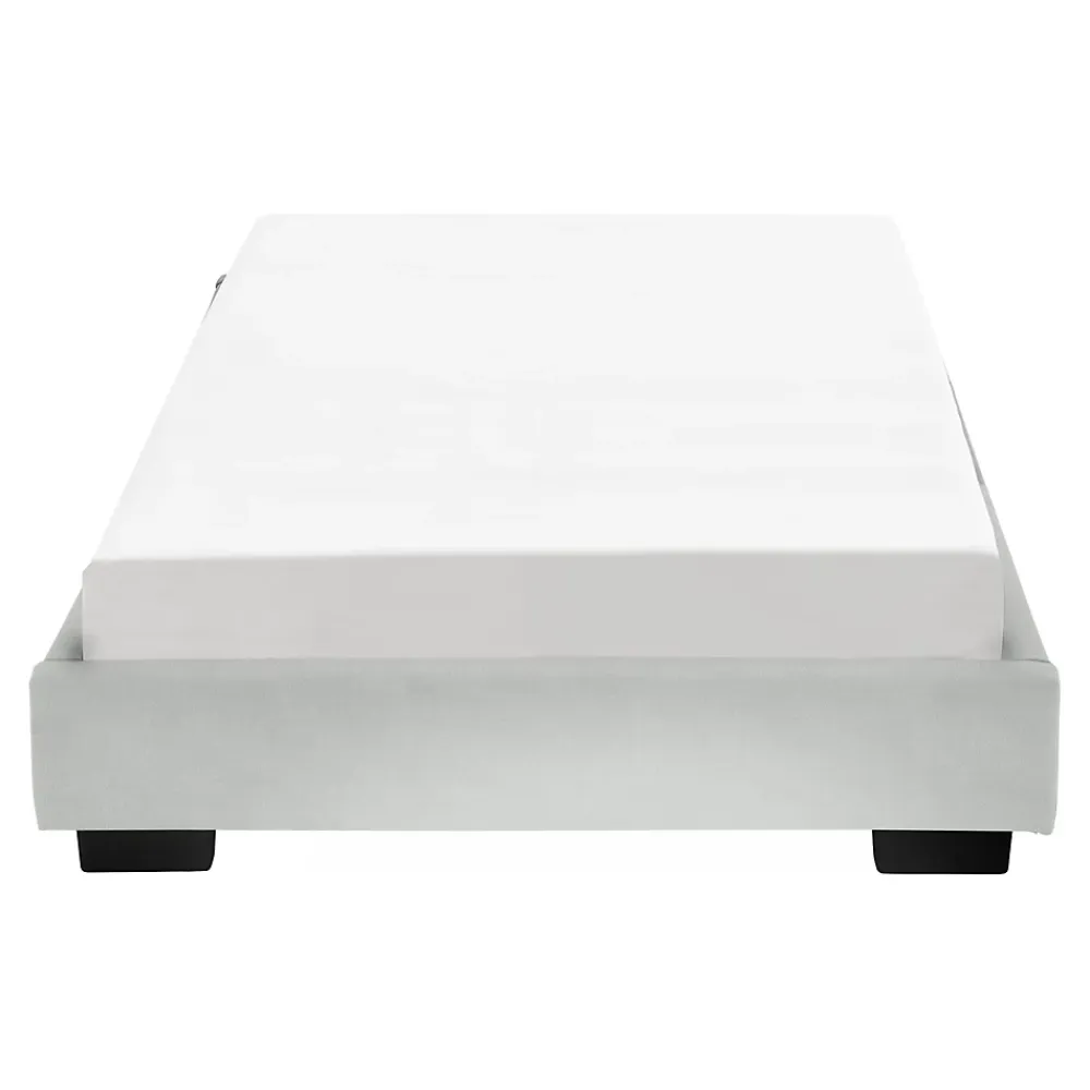 Corium Cadre de Lit Simple Masari Rembourré avec Similicuir Blanc 200 x 90 cm* Lit Simple