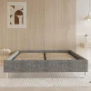 Teeno Cadre de lit 140x190cm, Plateforme capitonné 31 cm Sommier,8 Pieds* Lit Double