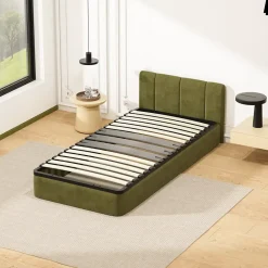Teeno Cadre lattes 90x190 cm, 1x15 Lattes Peuplier Naturel* Sommier