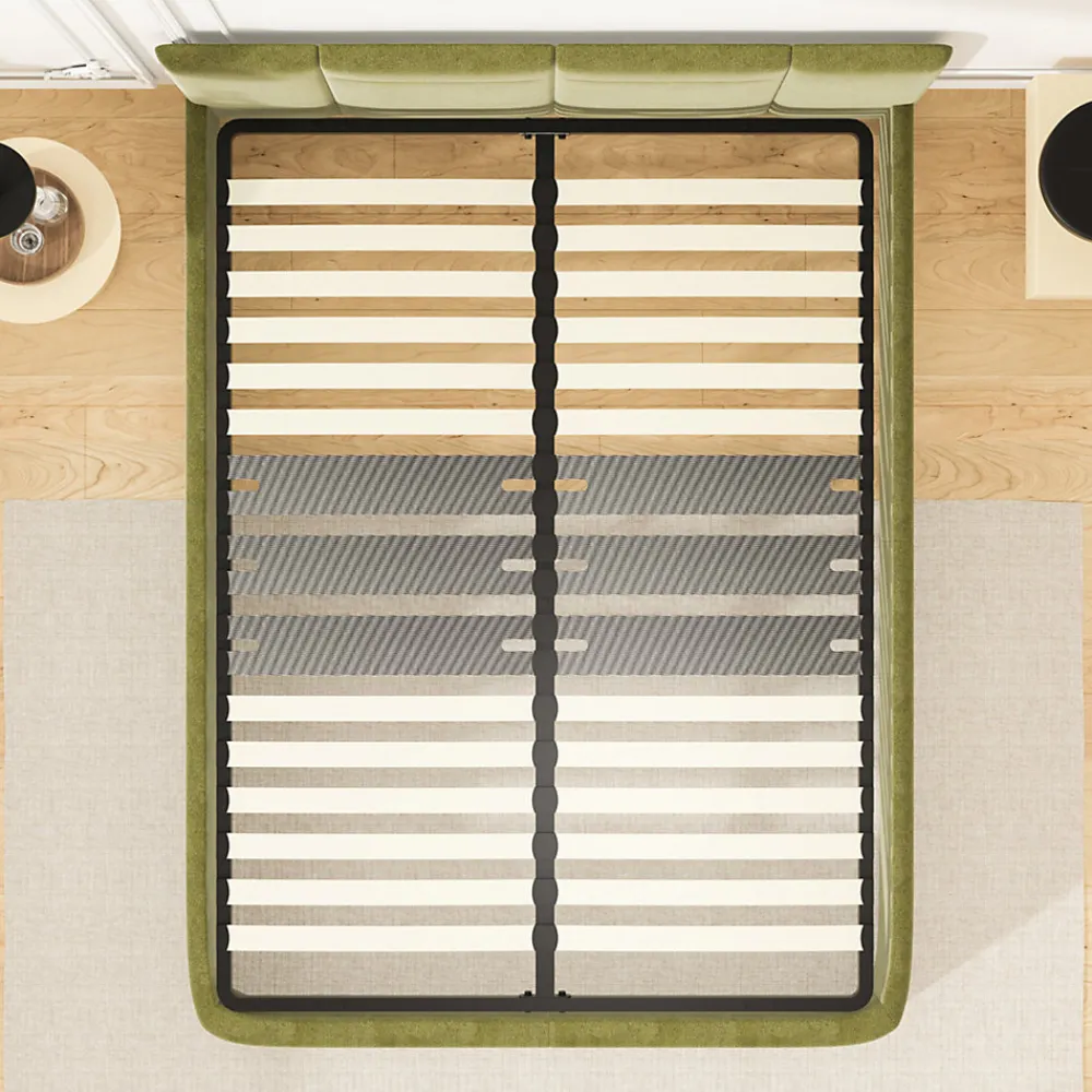 Cadre lattes 140x190 cm, 2x15 Lattes Peuplier Naturel>Teeno Sale