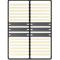 Teeno Cadre lattes 160x200 cm, 2x15 Lattes Peuplier Naturel* Sommier