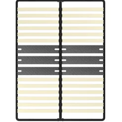 Cadre lattes 140x200 cm, 2x15 Lattes Peuplier Naturel>Teeno Outlet