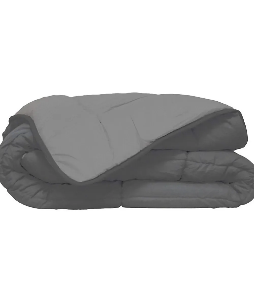 CALGARY Couette chaude Microfibre 400g/m² Acier & Argent 240x260cm>Toison d'Or Sale
