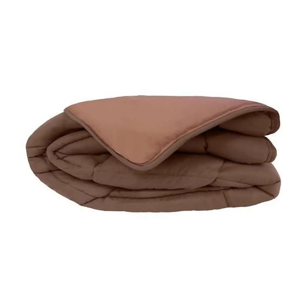 Toison d'Or CALGARY Couette chaude Microfibre 400g/m² Choco & Moka 200x200cm* Couette