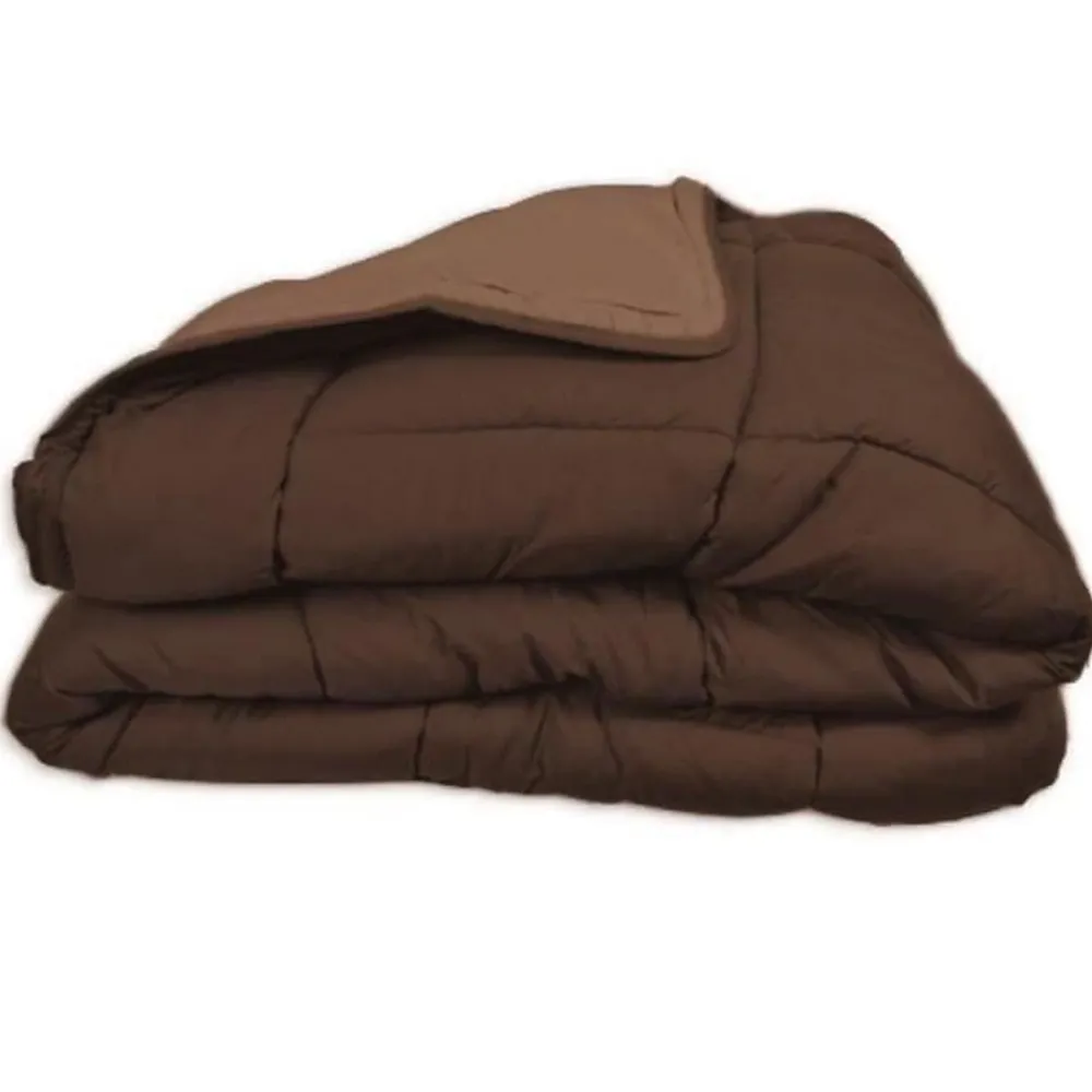 Toison d'Or CALGARY Couette chaude Microfibre 400g/m² Choco & Moka 200x200cm* Couette