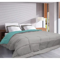 Toison d'Or CALGARY Couette chaude Microfibre 400g/m² Galet & Lac 240x260cm* Couette