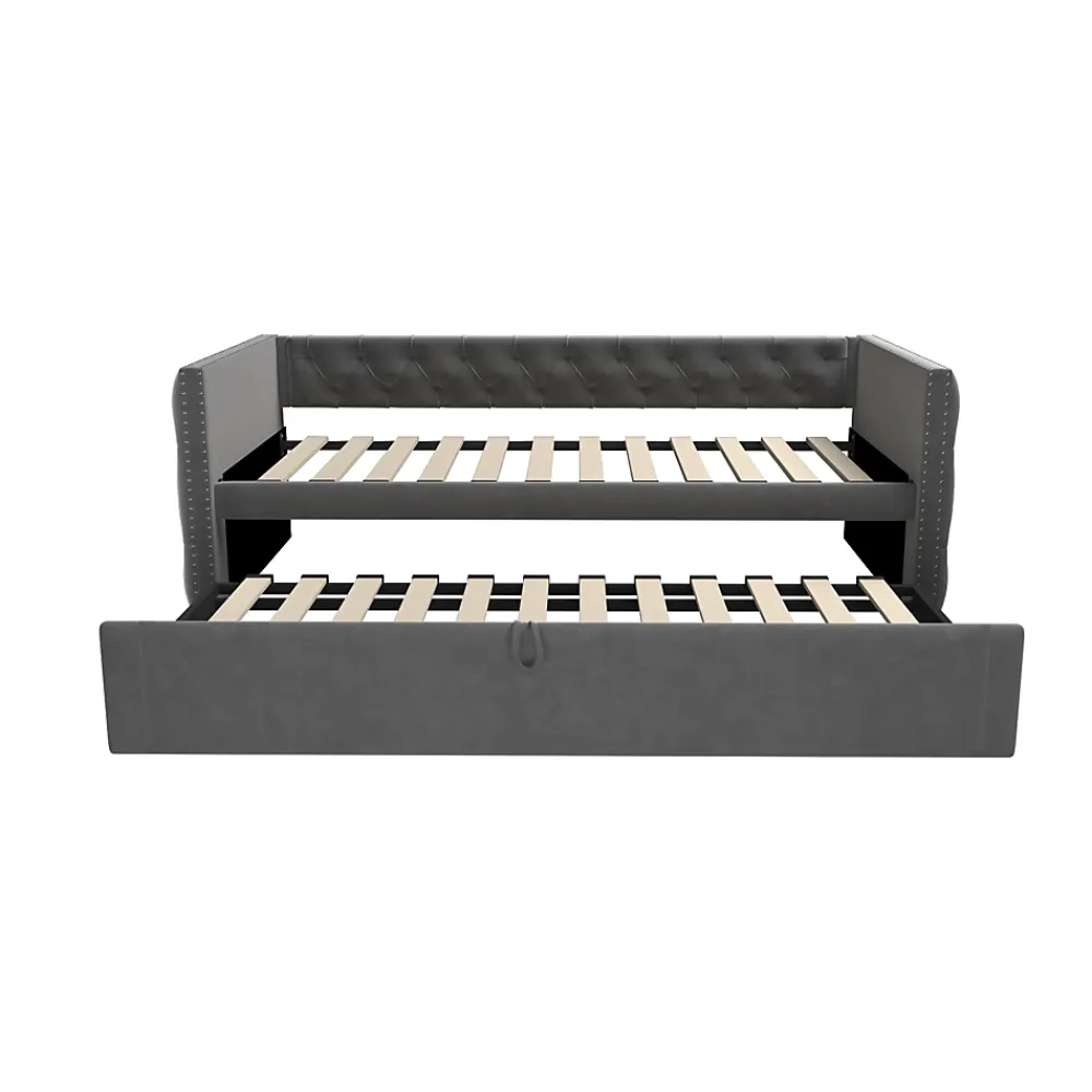 Redom Canapé 3 places convertible 140x190 cm, couchage d'appoint en tissu, design contemporain et fonctionnel* Lit Coffre