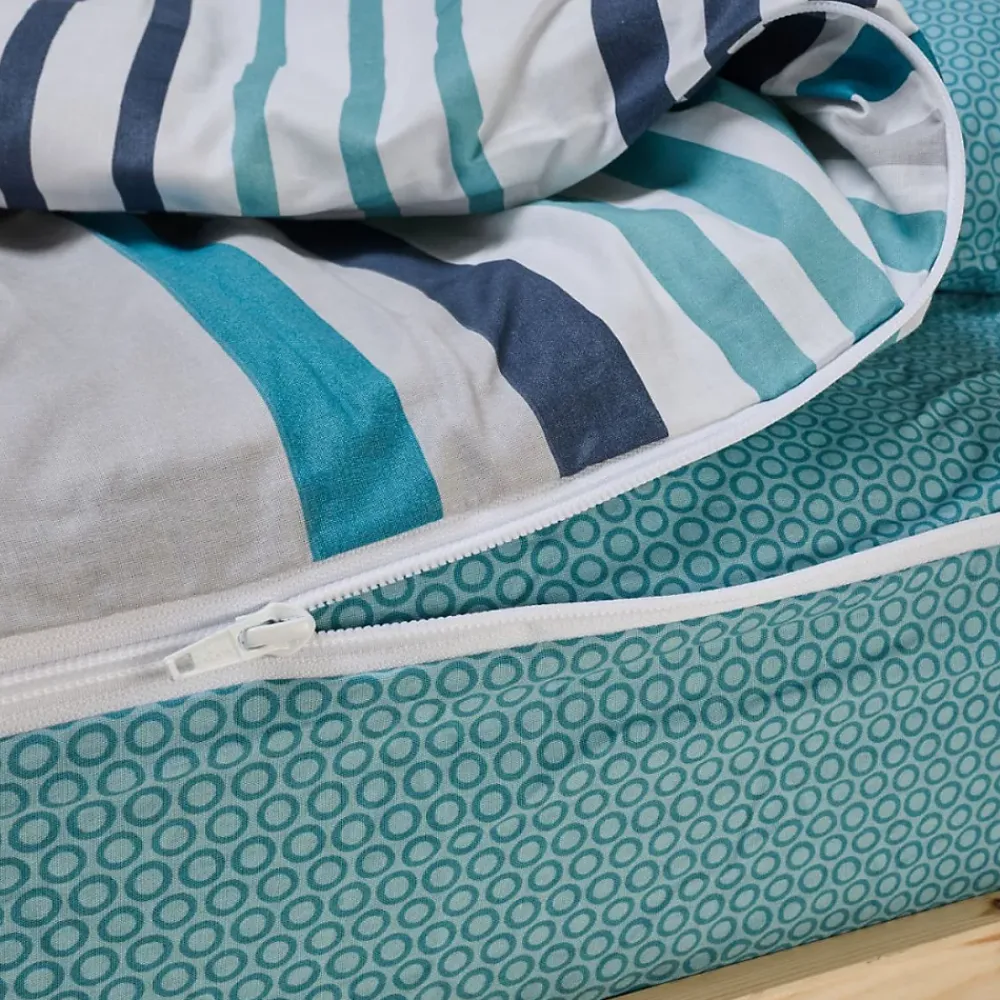 Bleu Calin Caradou Parure de lit Enfant 90x190cm Avec Couette Imprimé Ritmo* Parure De Lit