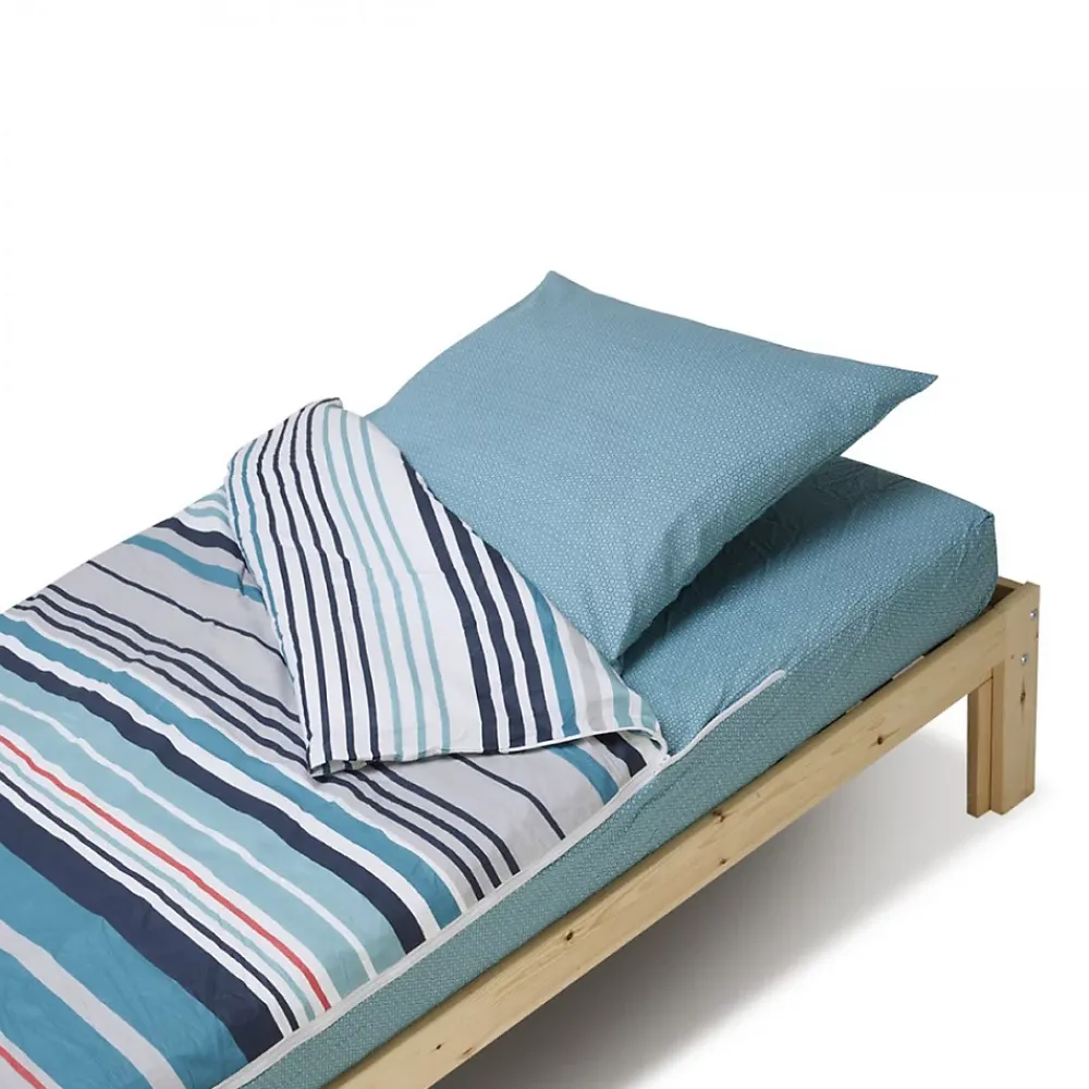 Bleu Calin Caradou Parure de lit Enfant 90x190cm Avec Couette Imprimé Ritmo* Parure De Lit