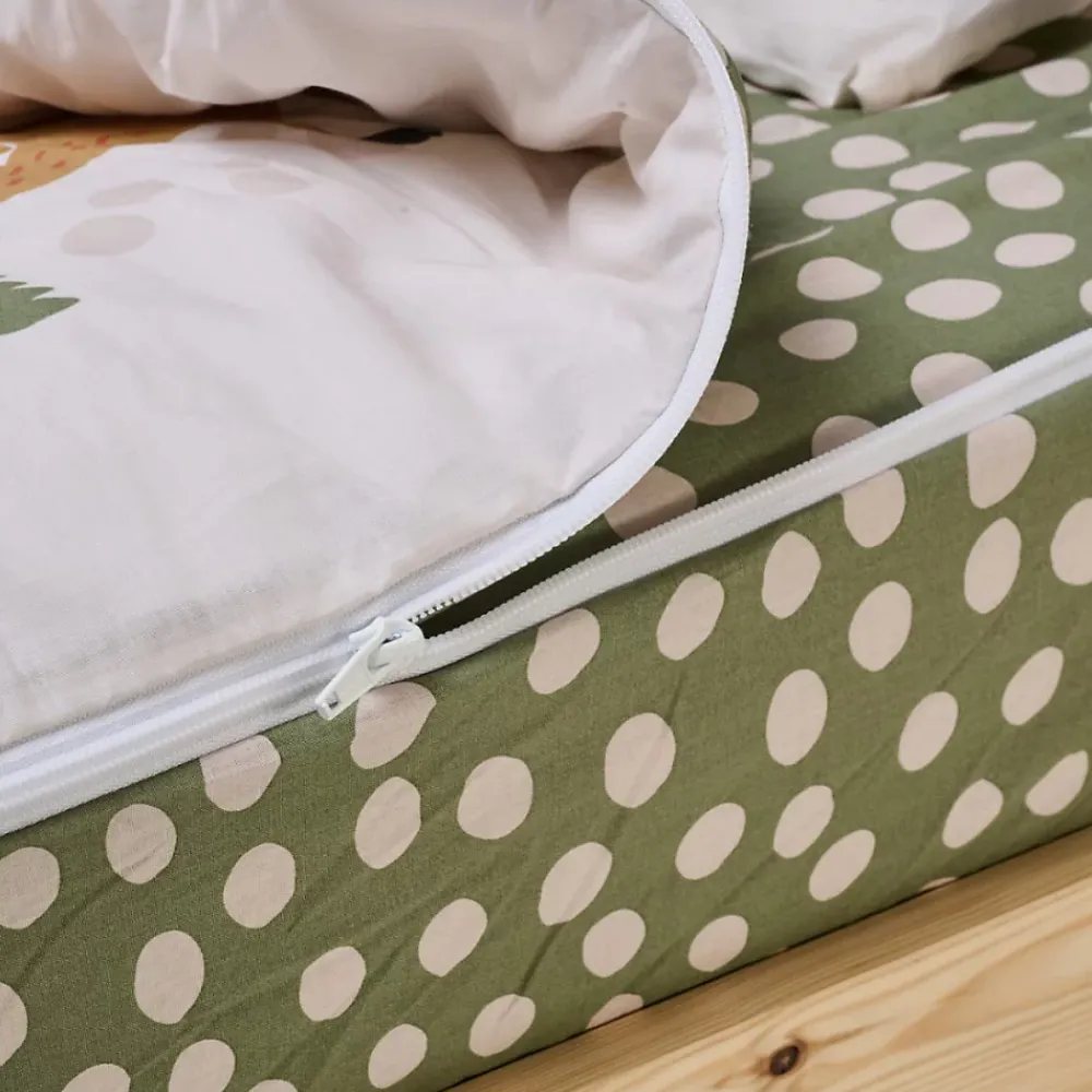 Bleu Calin Caradou Parure de lit Enfant 90x190cm Avec Couette Motif Jungle* Parure De Lit