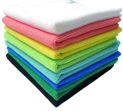 Carré Micro Avenir Recyclée 250G 38X38 cm - Lot de 5 - Guialto - Vert - l38- L0.1- P0.1- h0.3* Eponge