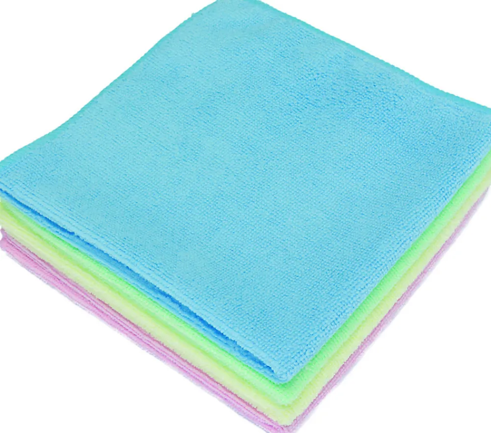 Carré Microfibre 200g 40x40 cm - Lot de 5 - Guialto - Jaune - l40- L0.1- P0.1- h0.2> Hot