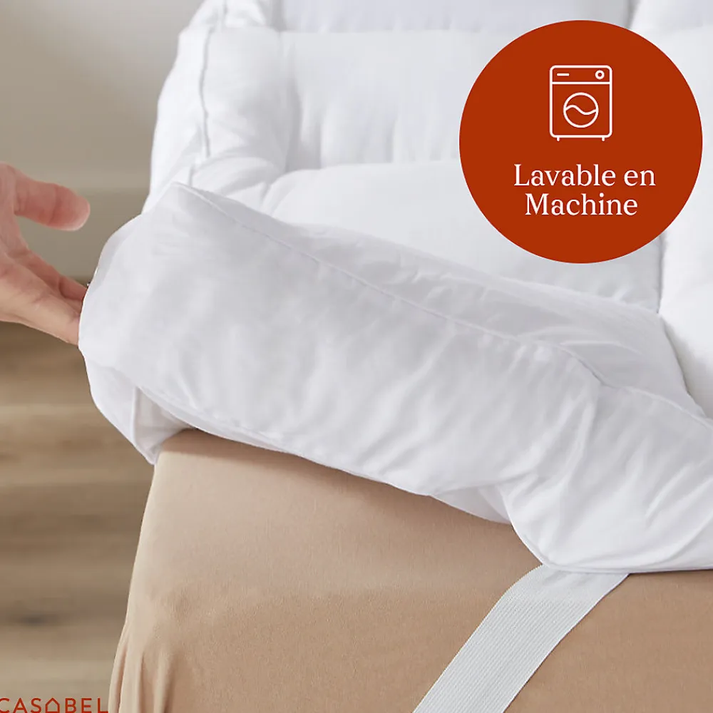 Surmatelas Moelleux 180x200 cm Extra Epais Microfibre Respirante Antiderapant 4 Bandes Elastiques Anti Acariens>Casabel Clearance