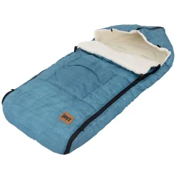 Joyz Chancelière pour poussette bébé 94x48x10 cm bleu jeans en polyester imperméable lavable à 40 grades* Couverture