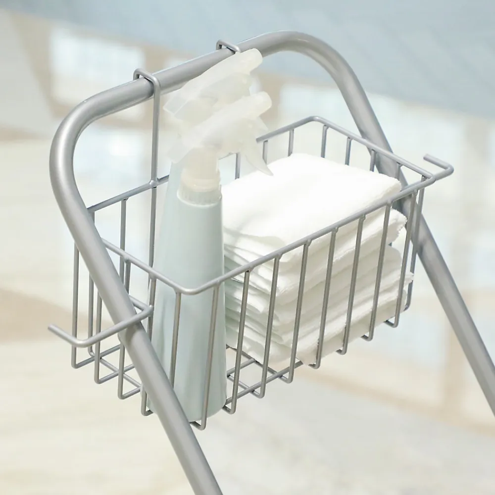 Chariot de lavage chariot de nettoyage professionnel en acier presse à mâchoire seau + rangements jaune>Homcom Hot