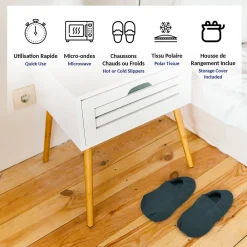 Chaussons Chauffants - Bouillote 36-40 - Micro-Ondes><noscript><img width=
