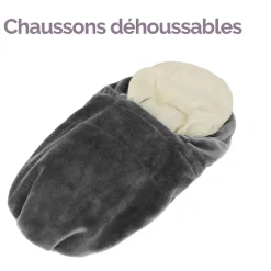 Chaussons chauffants universels taille 36 au 43 - Noir -><noscript><img width=