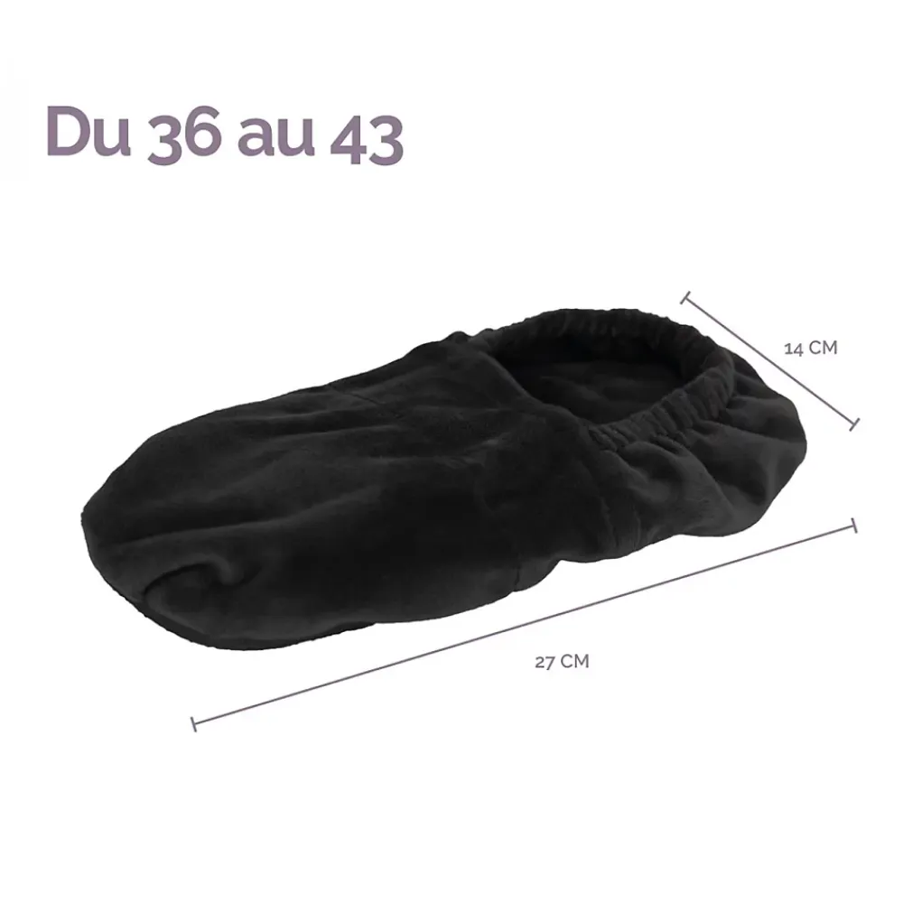 Vivezen Chaussons chauffants universels taille 36 au 43 - Noir -* Couverture