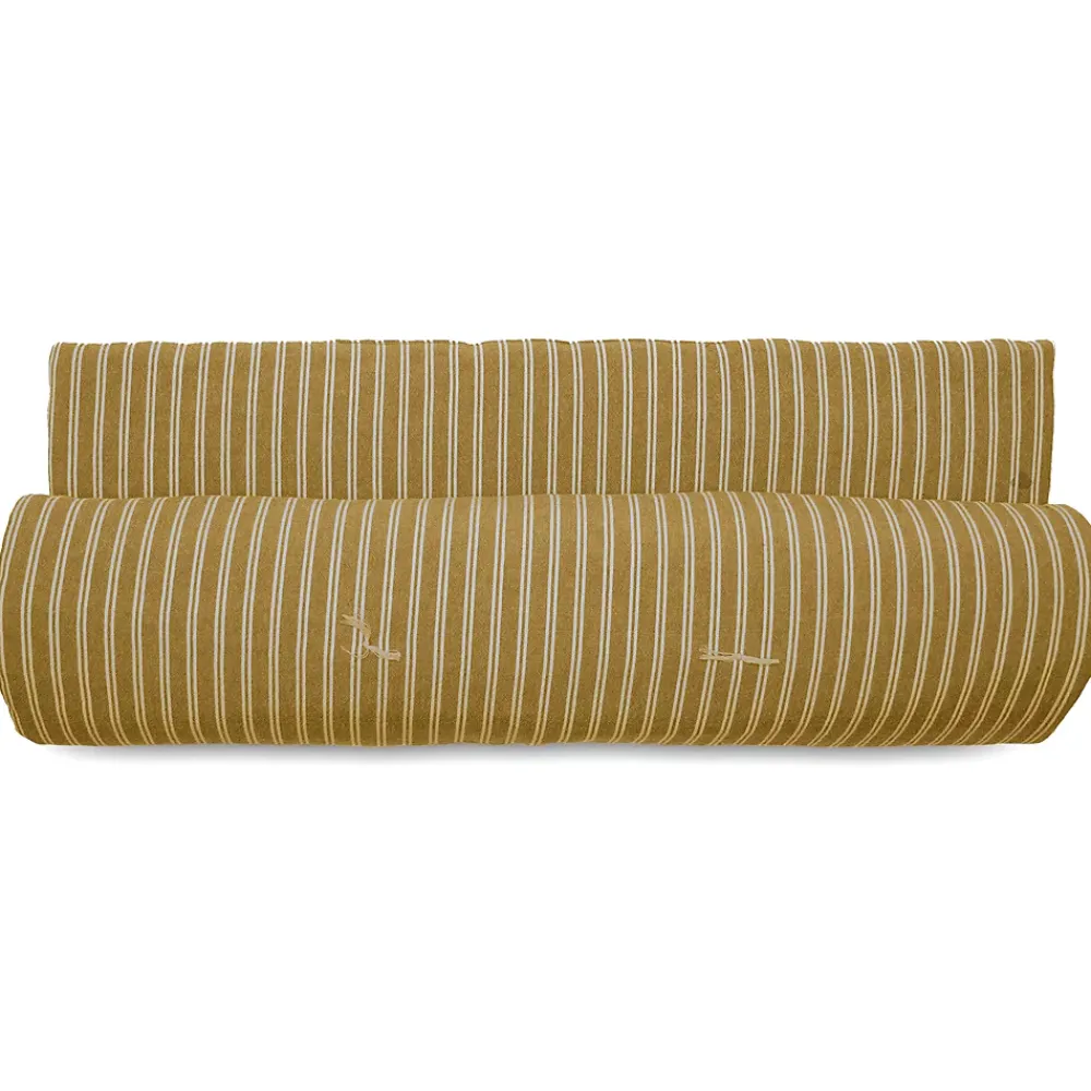 Linnea Chemin de lit coton lavé 80x200 cm LILI DÉCO marron houblon* Boutis, Couvre-Lit, Édredon