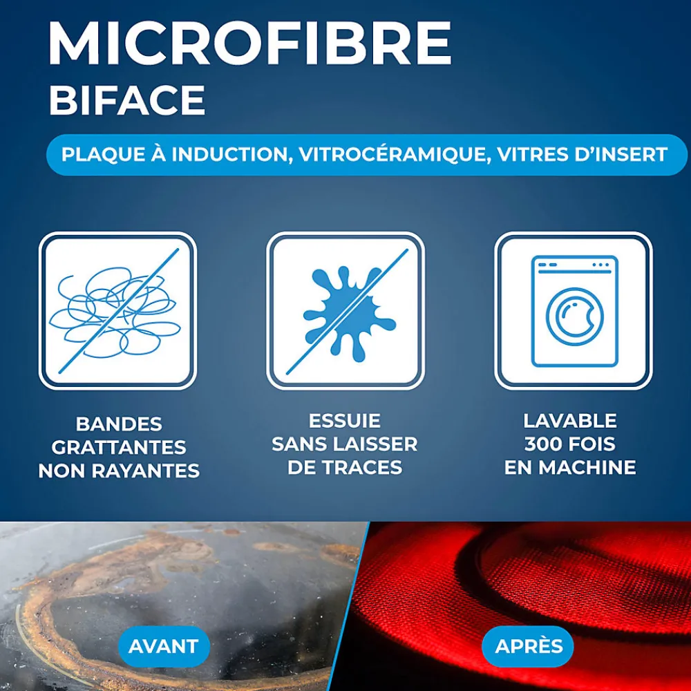 Chiffon microfibre spéciale vitrocéramique et induction>Starwax Sale