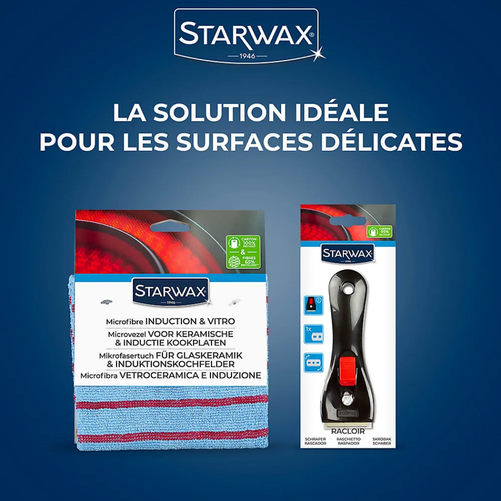 Chiffon microfibre spéciale vitrocéramique et induction>Starwax Sale
