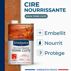 Cire nourrissante tomettes et terres cuites rouge 1L><noscript><img width=