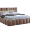 Cleo - lit coffre avec led - 160x200 cm - sommier inclus - en velours ->Best Mobilier Discount