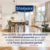 Starwax Combiné pelle-balayette caoutchouc gris et bleu l.22,5 x H.22 x P.9cm* Balayette Et Ramasse-Poussière