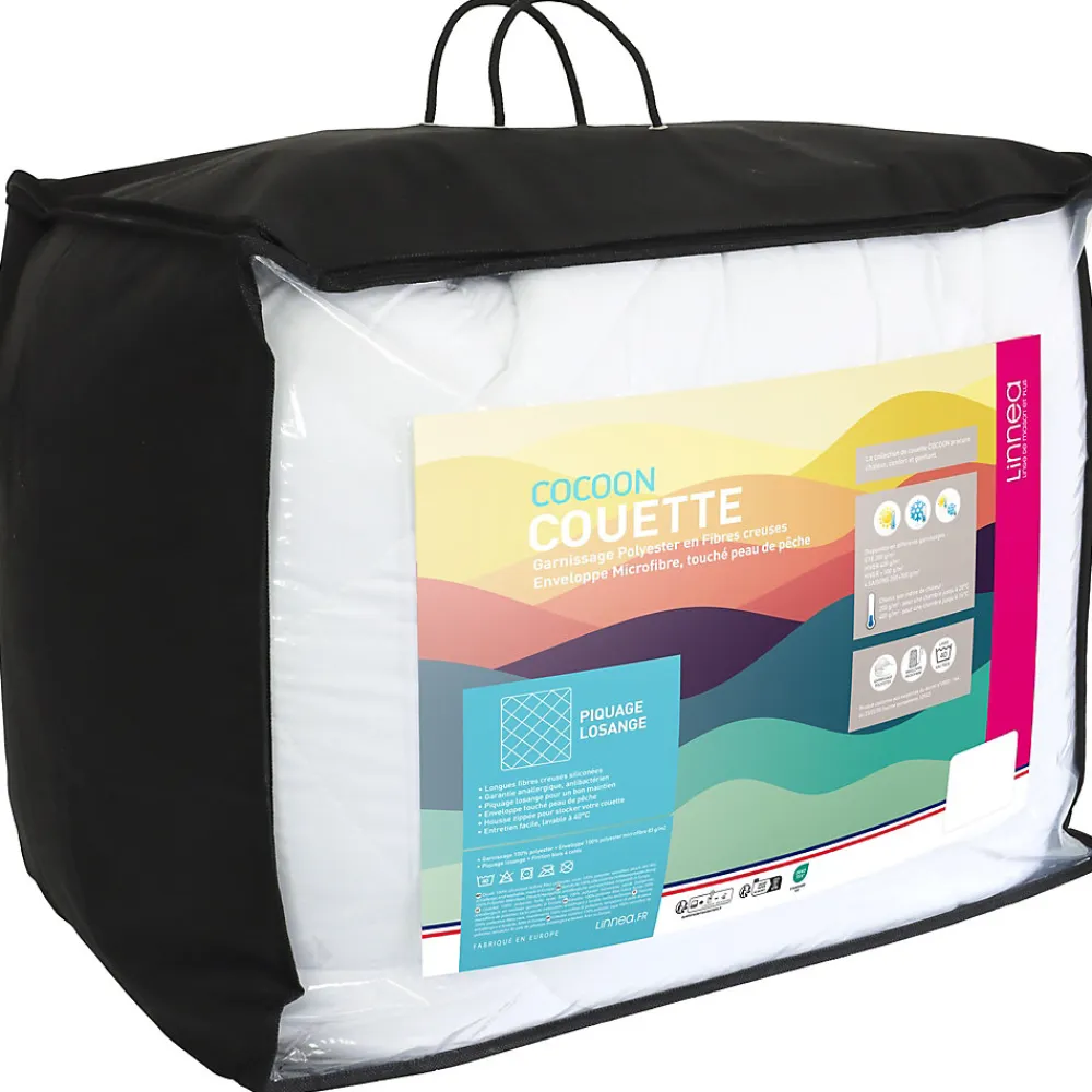 Couette 4 saisons 280x240 cm COCOON garnissage fibre polyester 500g/m2>Linnea Sale