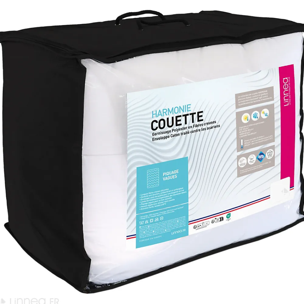 Couette 4 saisons 240x220 cm HARMONIE garnissage fibre polyester 450g/m2>Linnea Clearance
