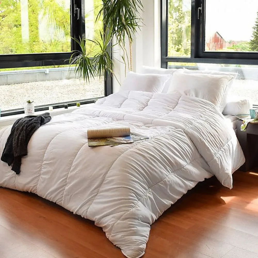 Couette anti transpirante 200 gr/m² 200 x 200 cm pour lit 120 x 190 cm>Bleu Calin Online