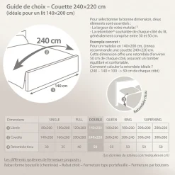 Couette automne 240x220 cm HARMONIE garnissage fibre polyester 300g/m2><noscript><img width=