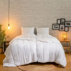 Bleu Calin Couette chaleur réglable 240x260cm SPÉCIAL COUPLES* Couette