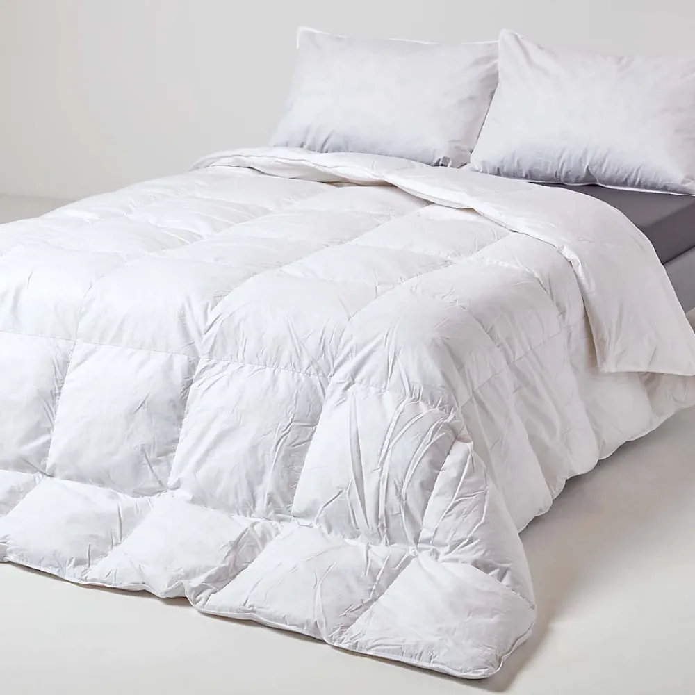Homescapes Couette chaude 200 x 200 cm en duvet et plumes d'oie 13.5 Tog -* Couette
