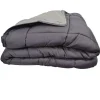 Couette chaude Bicolore Gamme Microfibre "Cocoon Non feu - Norme NF EN ISO 12952" toutes dimensions - Cocoon Acier Arg>Toison d'Or