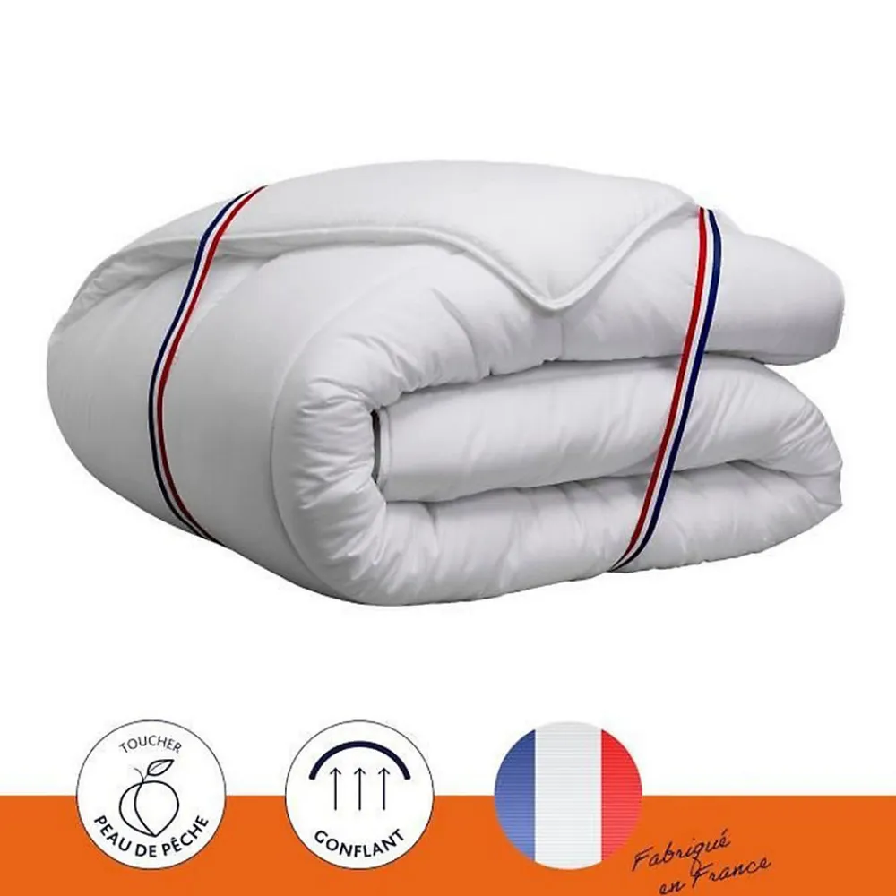 Couette chaude Country - 220 x 240 cm - 400gr/m² - Blanc ->Dodo Online
