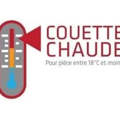 Abeil Couette chaude 400gr/m² Douceur Auvergnate - 140 x 200 cm - 1 personne -* Couette