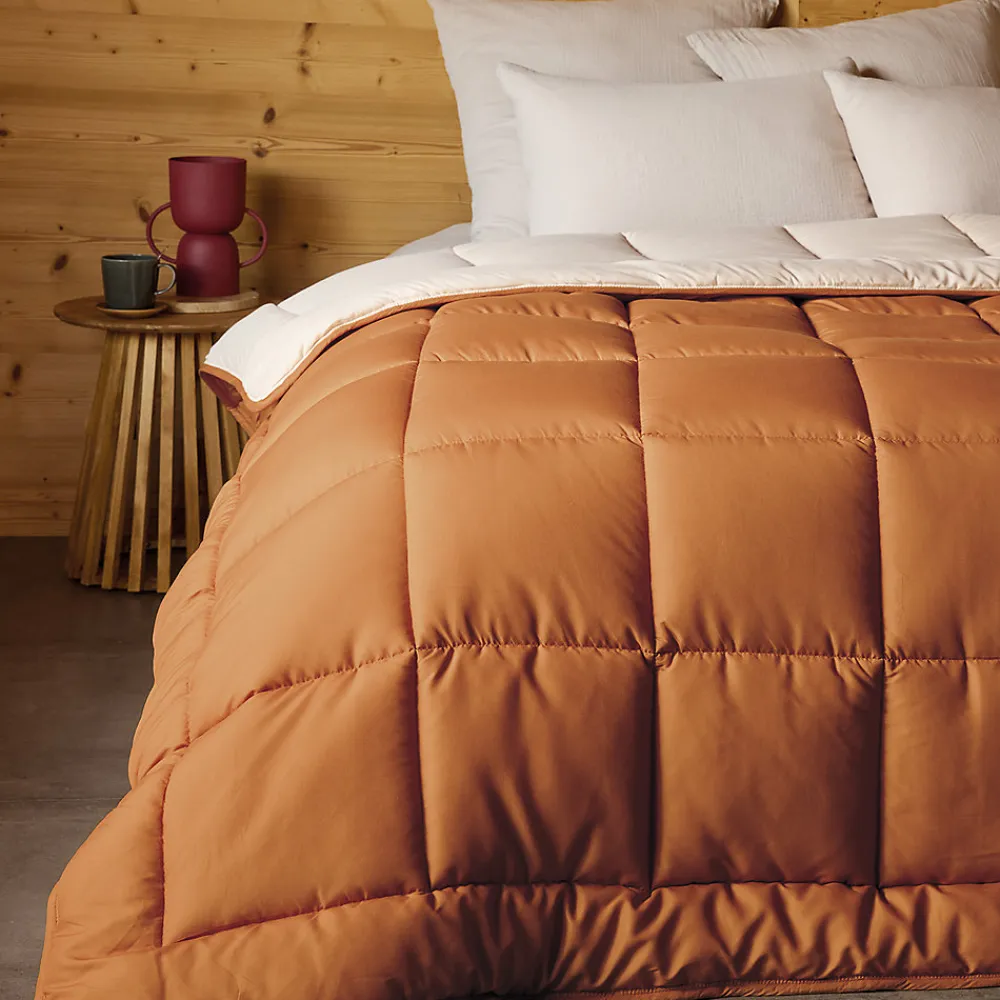 Couette chaude microfibre bicolore 400 gr/m2 (240x260 cm - Cuivre)>Toison d'Or Best