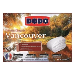 Dodo Couette chaude Vancouver - 240 x 260 cm - 400gr/m² - Blanc -* Couette