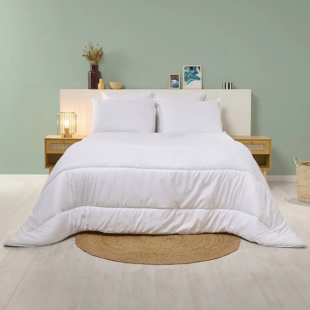 Bleu Calin Couette Chaude 220x240cm ANTI-ACARIENS* Couette