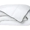 Couette Câline toucher soie 240 x 260 cm - 250 g/m² - Blanc biais gris - BIESYA>Vente-unique New