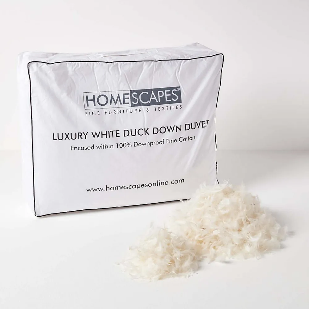 Couette de Luxe tempérée printemps/été en duvet de canard 9 Tog - 260 x 220 cm ->Homescapes Best