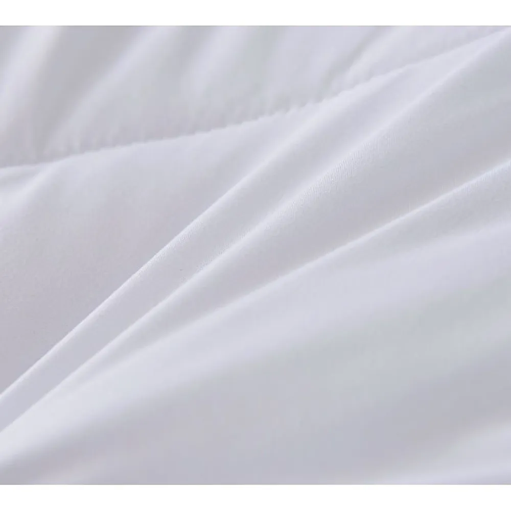 Couette en microfibre 200X200cm Blanche HG22067WD>Herzberg Outlet
