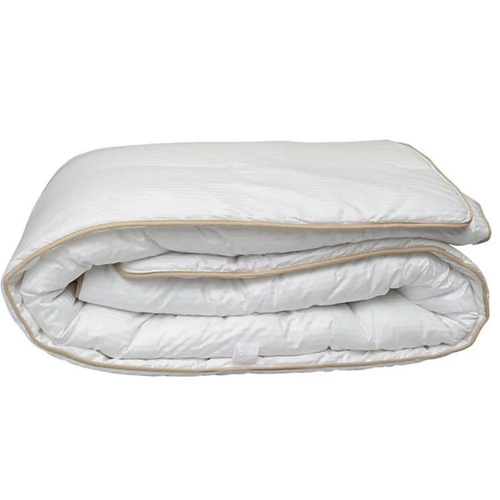Couette "Fjord Grand Hotel" Légère Jumelable Satin de coton rayé - 220 x 240 cm pour lit 2 places>Lestra New