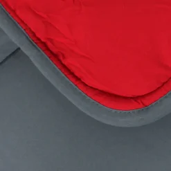 Couette hiver 240x220 cm COCOON BICOLORE Gris/Rouge garnissage fibre polyester 400g/m2><noscript><img width=